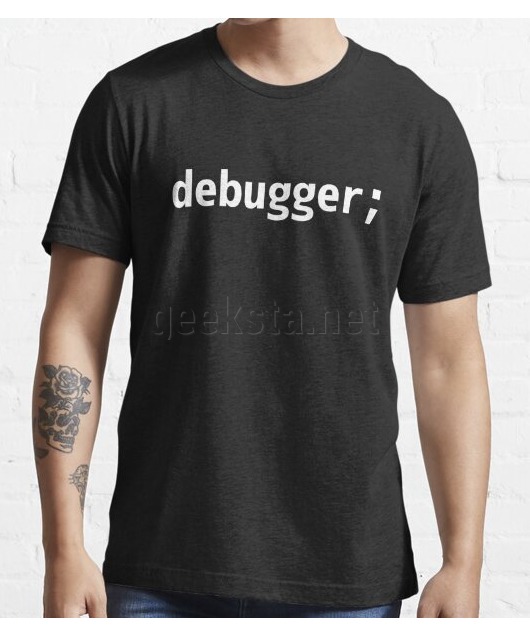 debugger; - JavaScript/Web Developer White Text Design