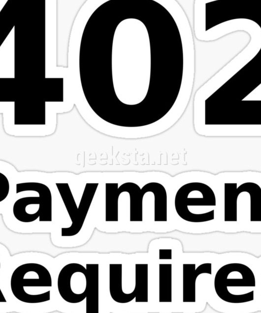 402 Payment Required - Black Text for Web Developers