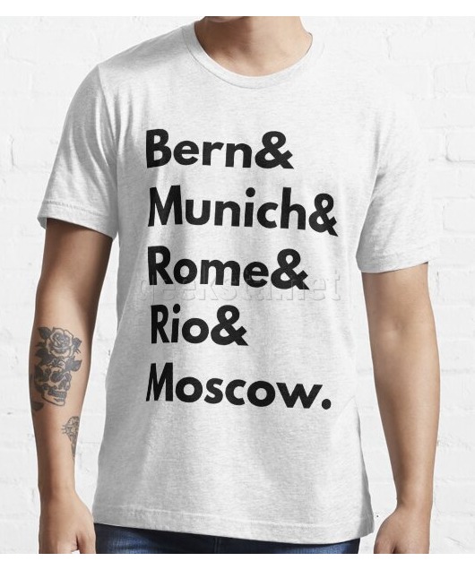 Bern Munich Rome Rio Moscow - Germany Football Fan T-Shirt