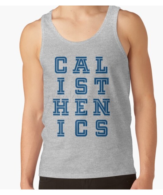 Calisthenics - Vertical Blue College Font Design