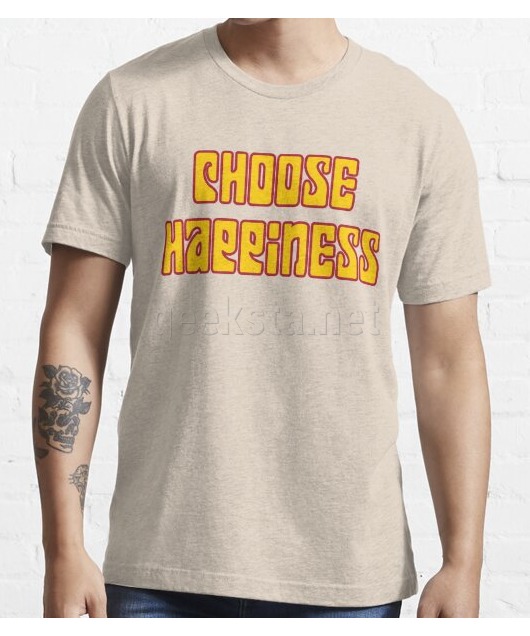 Choose Happiness - Self Improvement Psychedelic Retro Design