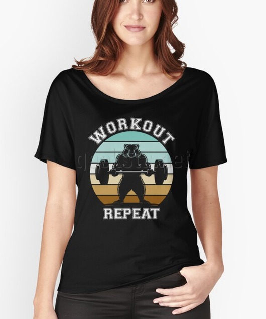 Groundhog Workout Repeat Fitness & Humor Gym Design