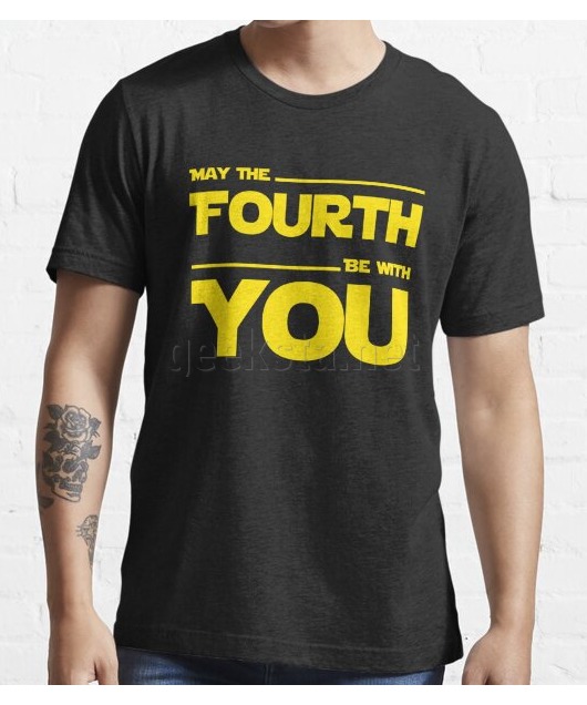 May The Fourth Be With You - Yellow Parody Design for Geeks | Geeksta