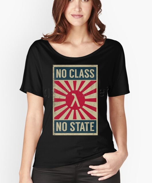 No Class No State Functional Programmer Propaganda Grunge Design