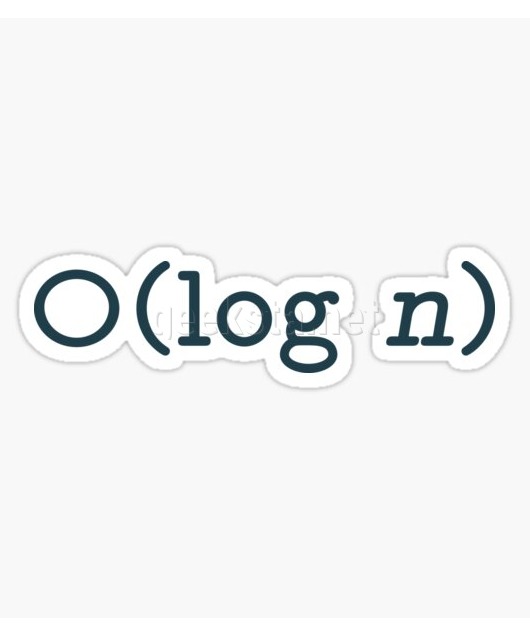 O(log n) - Big O Notation Blue Text Computer Scientist Design