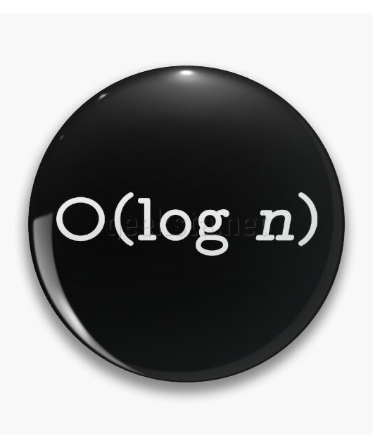 O(log n) - Big O Notation White Text Computer Scientist Design