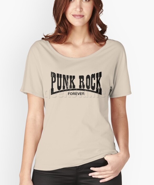 Punk Rock Forever Old School Punk Rocker Vintage Design