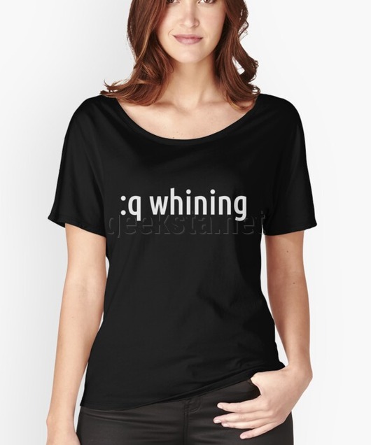 :q whining Motivational Design for vi/Vim Users - White Text