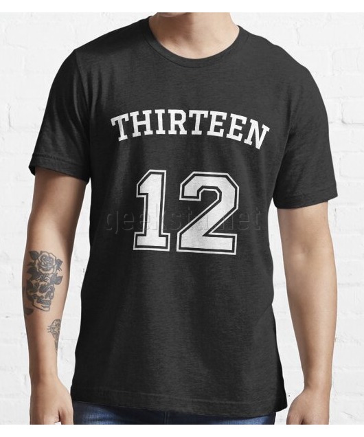 Thirteen 12 - Numeric Rebel White Text Design