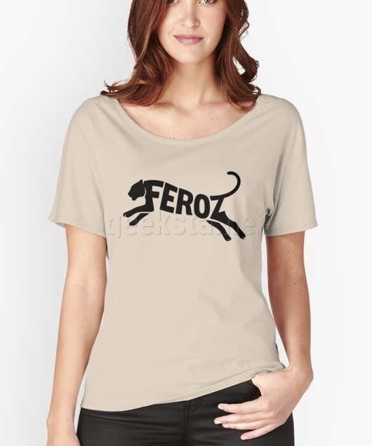 Tiger Silhouette with Word FEROZ