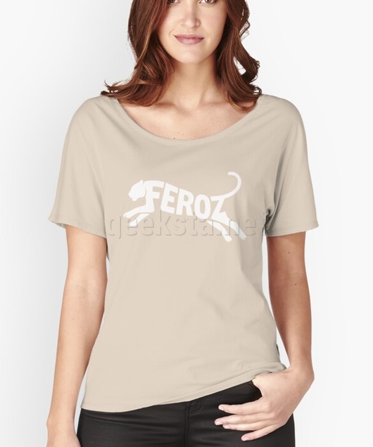 Tiger Silhouette with Word FEROZ