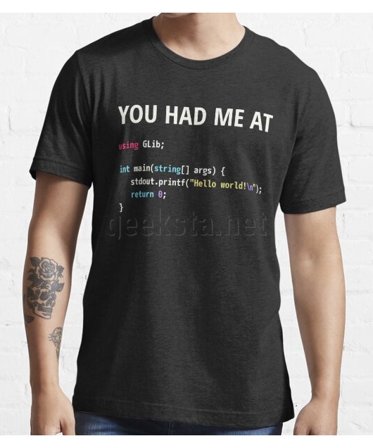 You Had Me At Hello World - Vala Programmer in Love Design | Geeksta