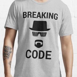 Breaking Code - Computer Hacker & IT Security Expert Black Design
