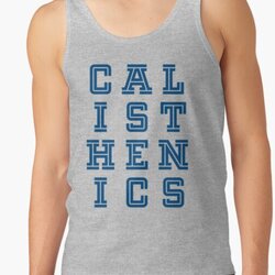 Calisthenics - Vertical Cobalt Blue College Font Design