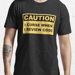 Caution I Curse When I Review Code - Funny Programmer design