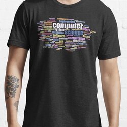 Computer Science Design - Word Cloud of Key Terms Colored