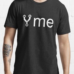 Fork Me - Funny Programmer Design with Git Fork Symbol Essential T-Shirt by geeksta