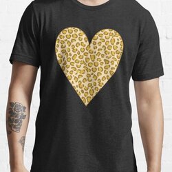 Valentines Day Leopard Heart for People who Love Animals