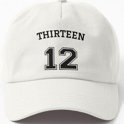 Thirteen 12 - Numeric Rebel Black Text Design