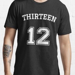 Thirteen 12 - Numeric Rebel White Text Design